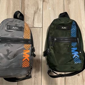 Micheal Kors men bag gray with orange